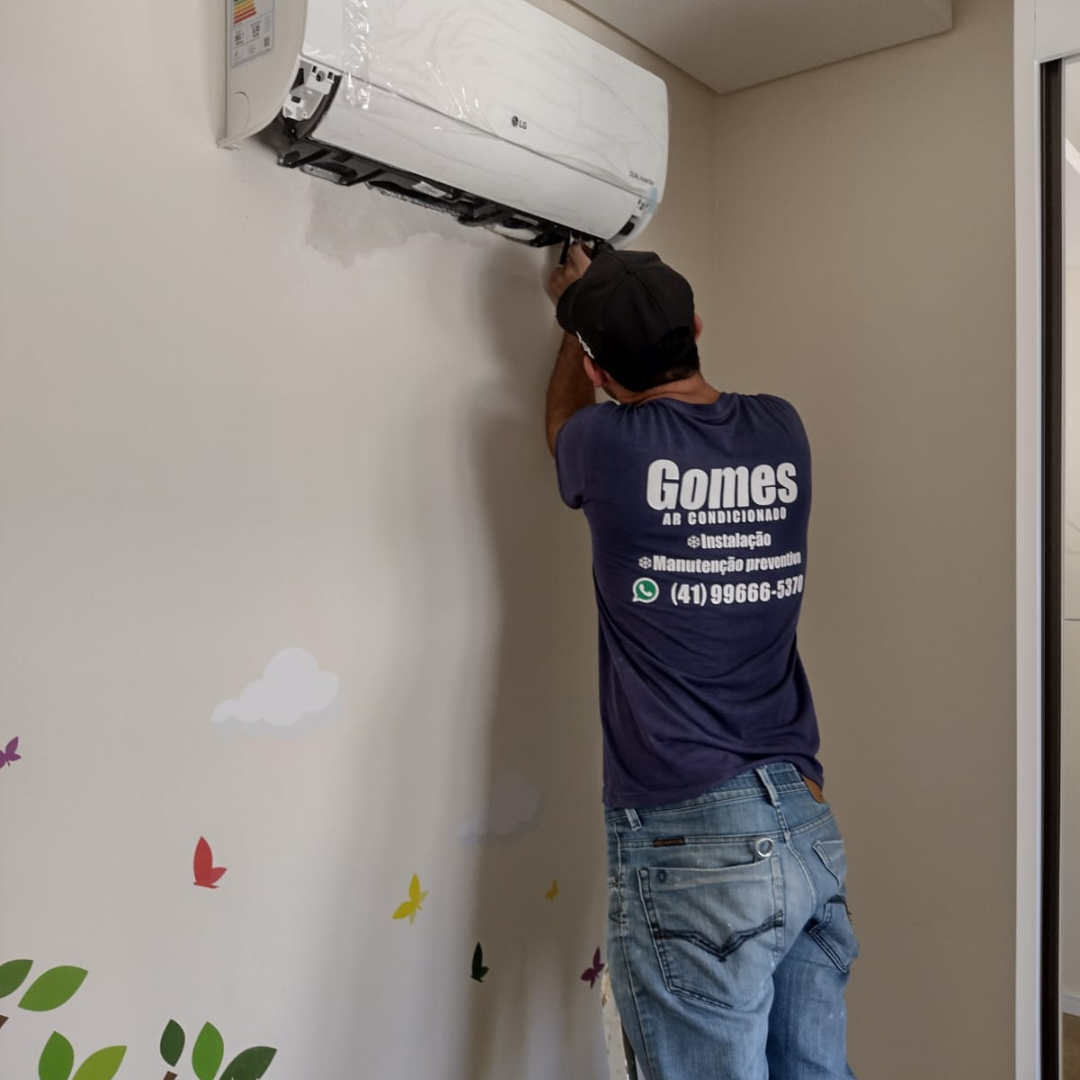 Instalação de ar-condicionado residencial em Curitiba