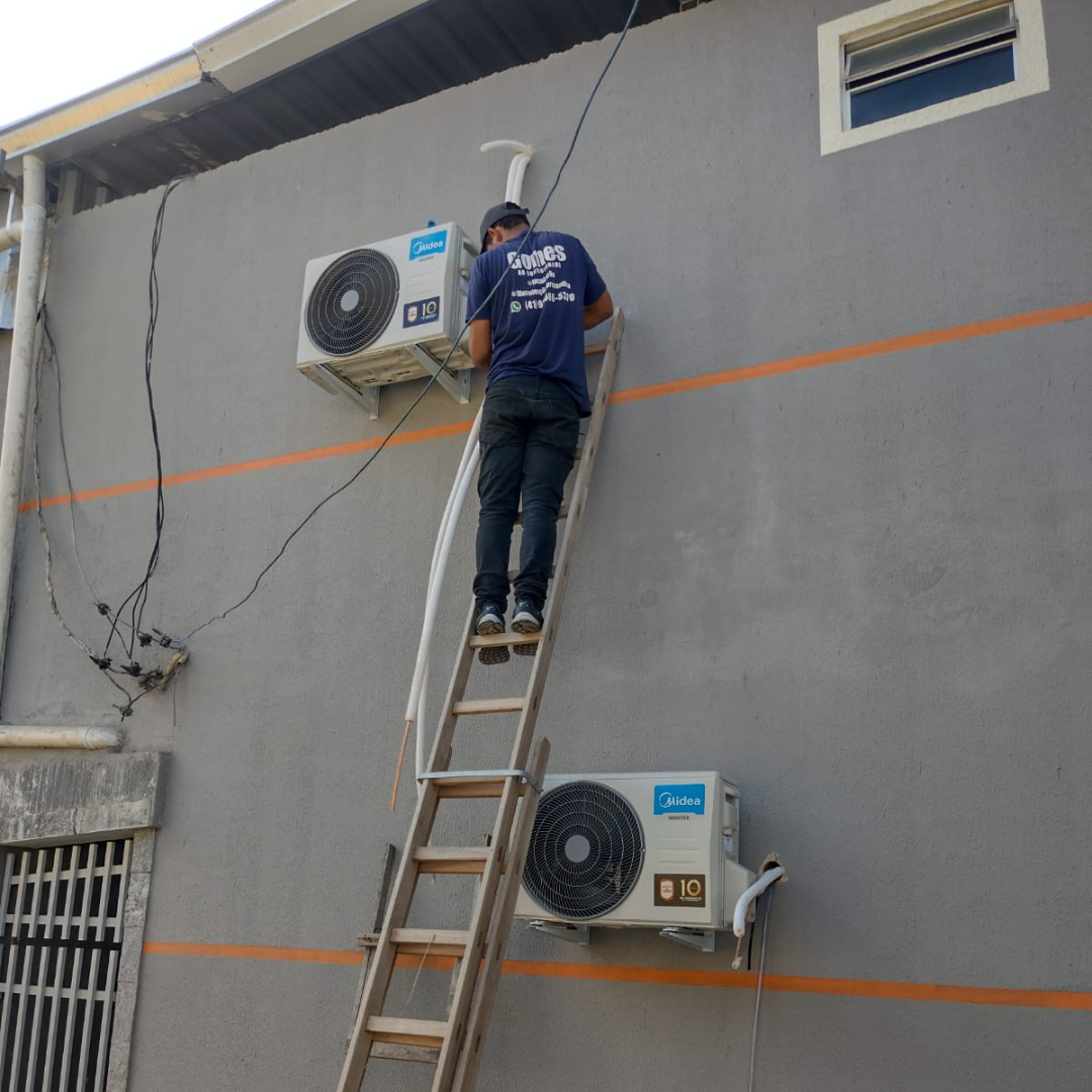 Higienização profissional ar-condicionado Curitiba